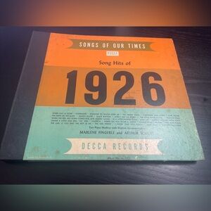 Songs Of Our Times - Song Hits Of 1926 - 2x 10" 78 RPM Decca Records 1947 VG